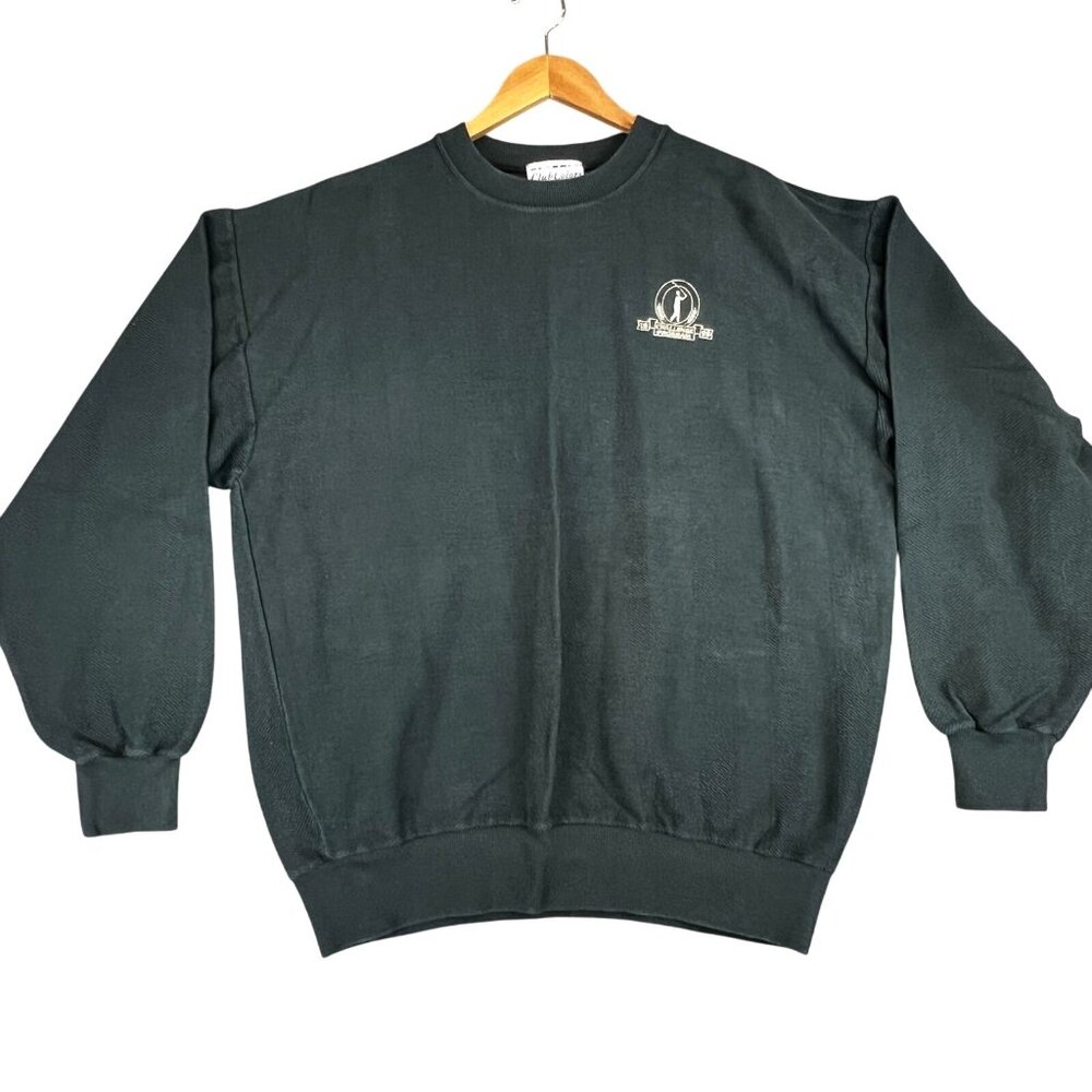 Vintage Club Colors Mens Large Sweatshirt Green 1998 Challenge Program Golf USA